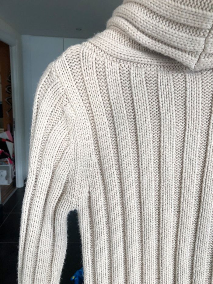 Pull gris beige col roulé H&M taille XS / 34 comme neuf - photo numéro 6