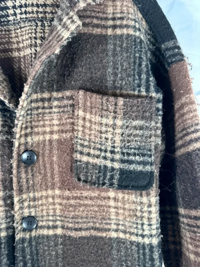 Veste semi-longue à carreaux YesStyle - Style plaid tendance & cosy ! - photo numéro 4