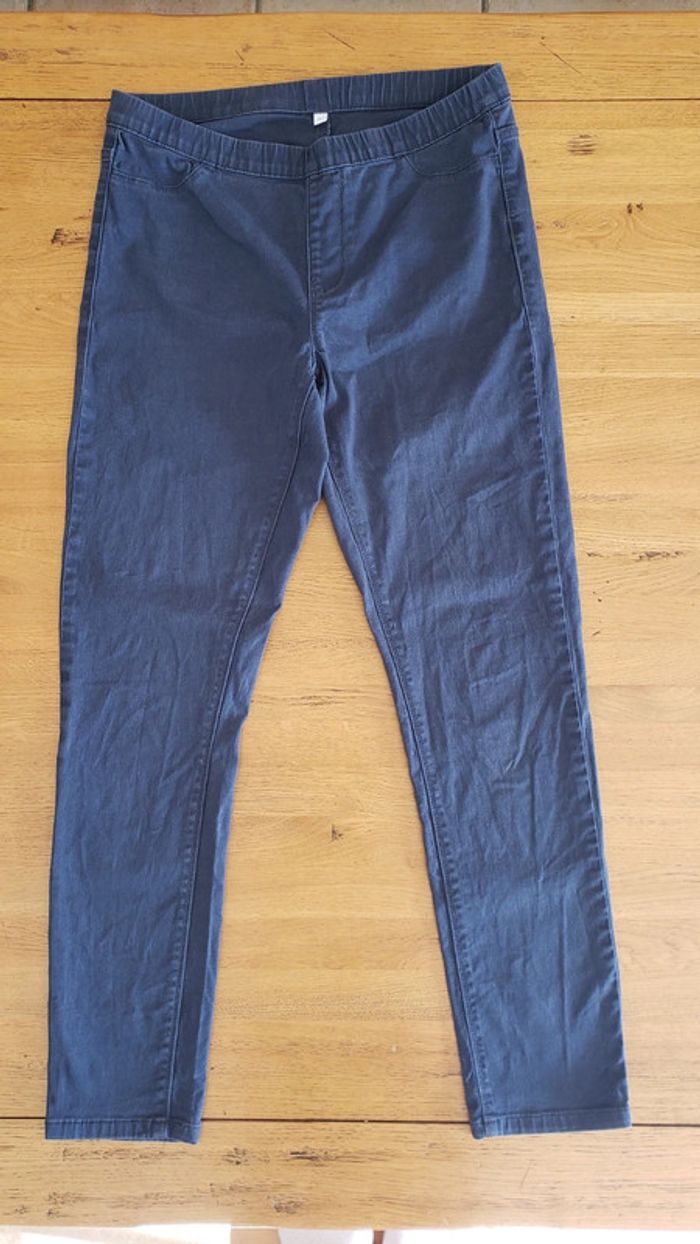 Pantalon tregging bleu marine taille M - photo numéro 4