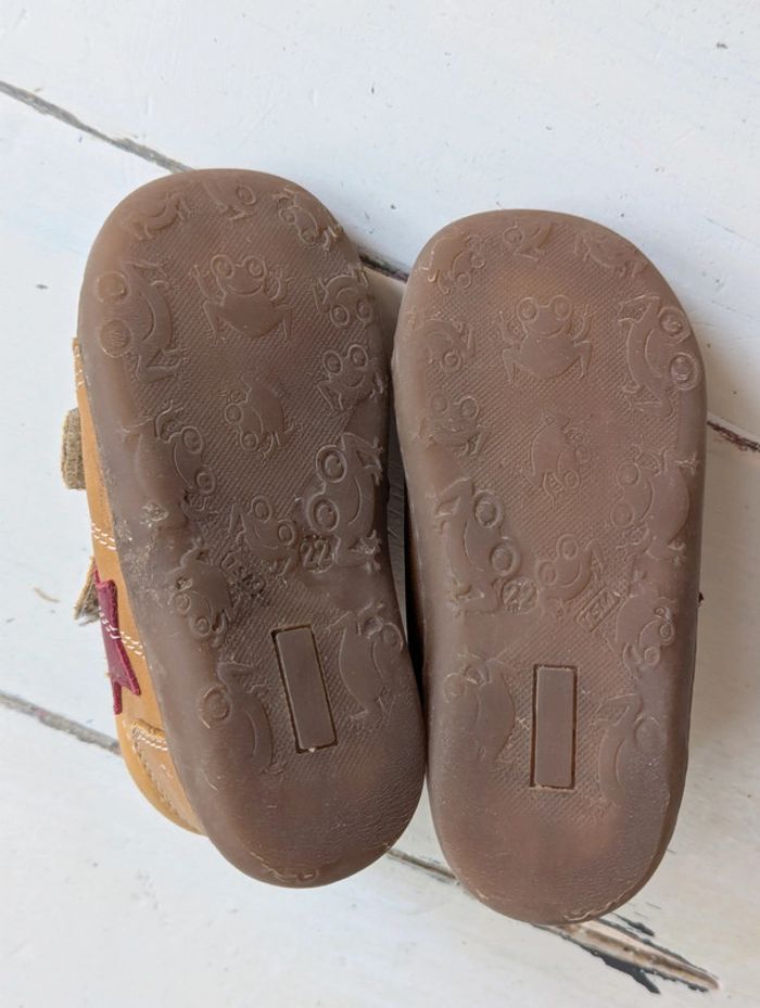 Chaussures en cuir camel à étoile bordeaux Bopy – taille 22 - photo numéro 5