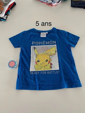 Tee shirt Bleu Pokémon 5 ans