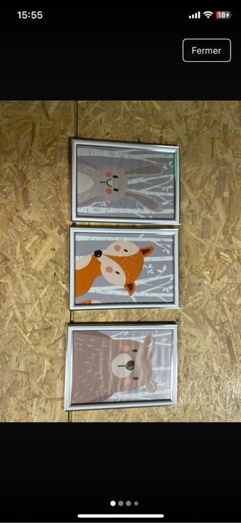 Lot de 3 cadres