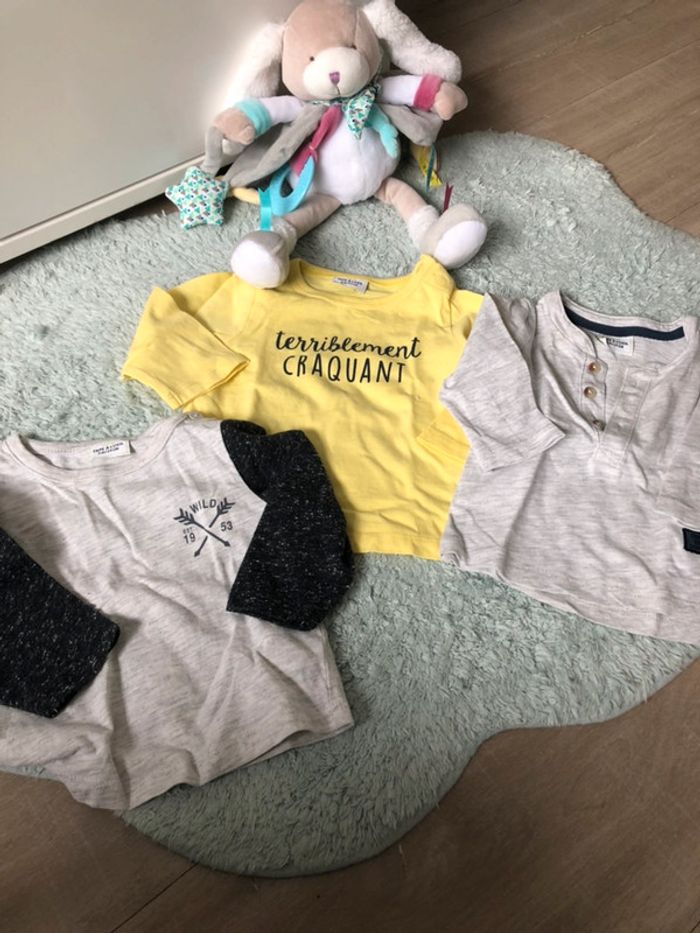 Lot tee shirt ml 3 mois