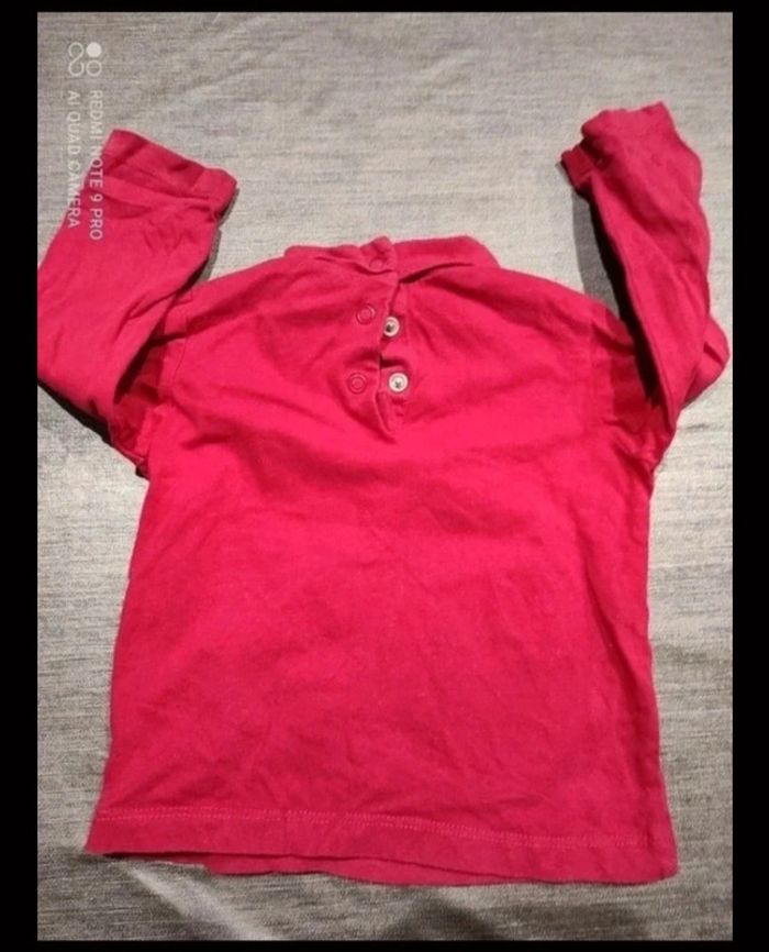 Sous pull manches longues avec col Mickey 12 mois - photo numéro 4