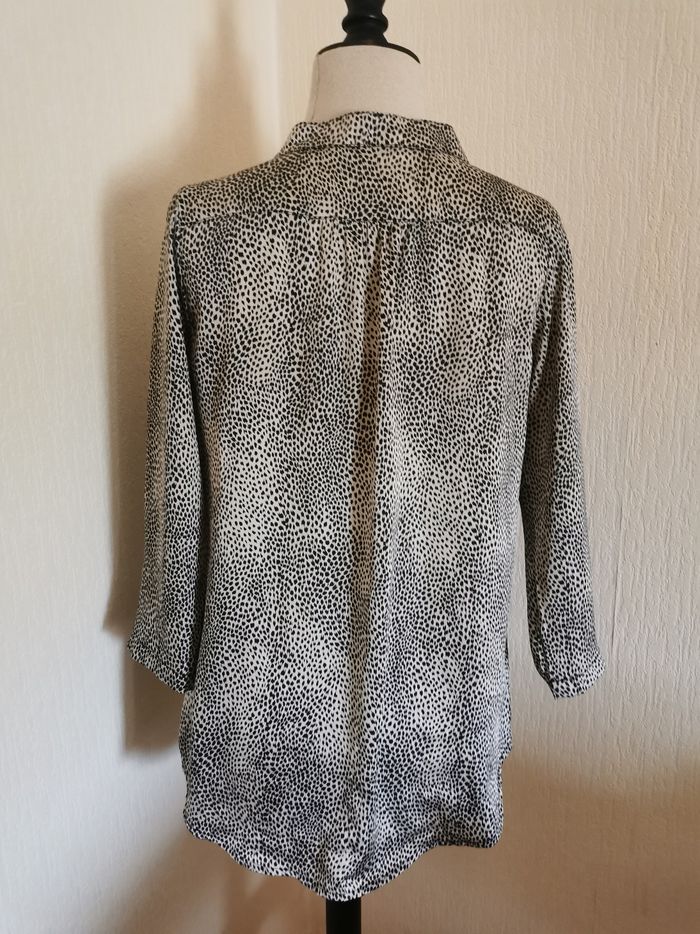 Blouse col V Sépia Collection T38 - photo numéro 4