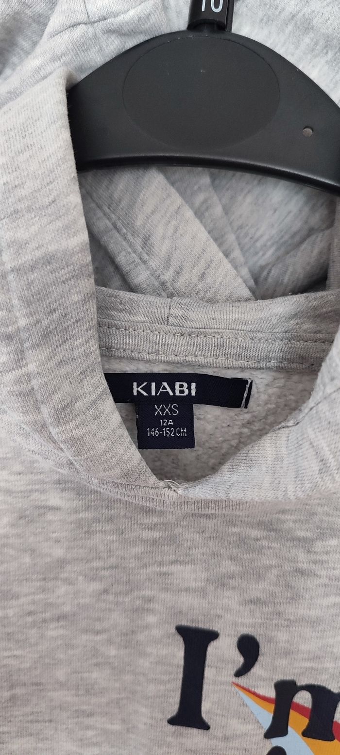 Sweat à capuche Kiabi XXS 12 ans - photo numéro 3