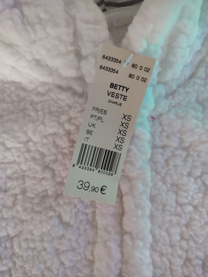 Veste pilou pilou  blanche etam - photo numéro 2