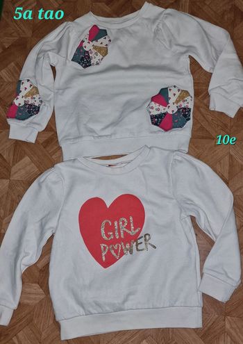 Lot 2pull 5ans tape a loeil