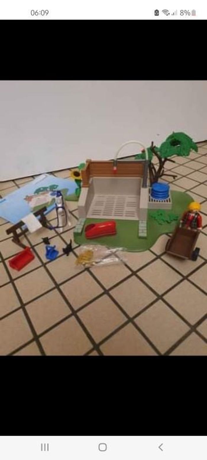 Box de lavage pour chevaux playmobil