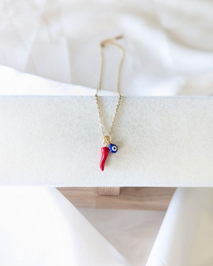 Collier piment œil grec