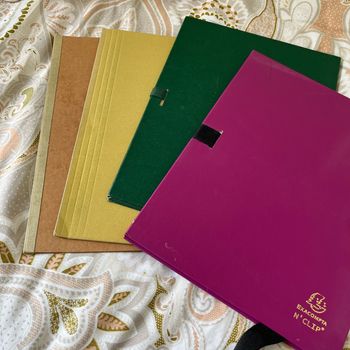 Lot de 4 porte document