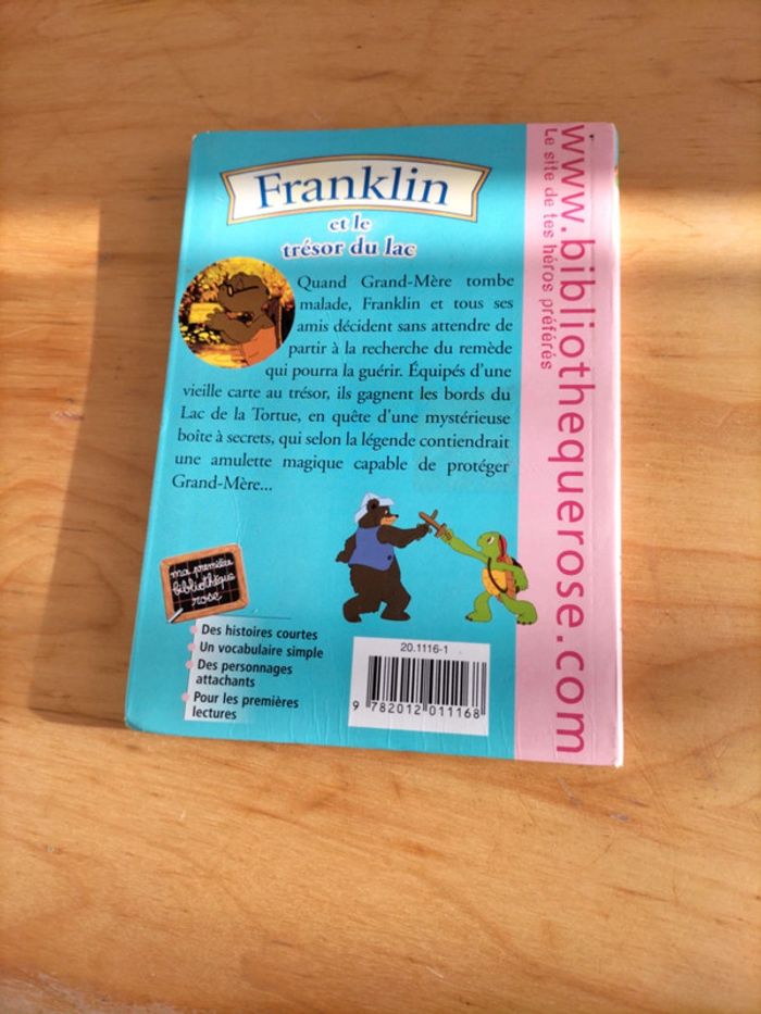 Livre bibliothèque rose Franklin et le trésor du lac - photo numéro 2