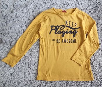 Teeshirt jaune manches longues TAO - 10 ans