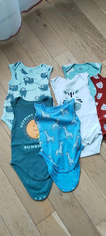 Lot de 6 body pour bébé