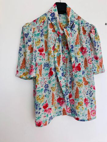 blouse à fleurs