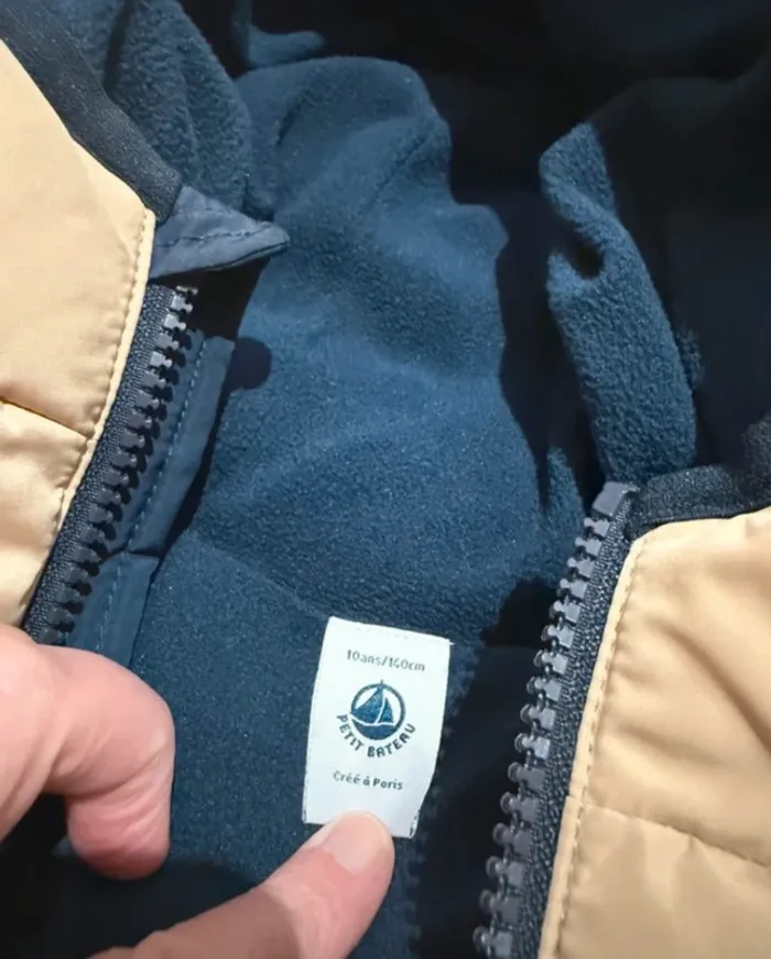 Doudoune petit bateau 10 ans neuve - photo numéro 3