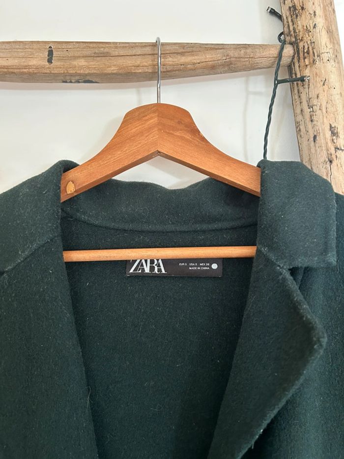 Manteau Zara vert sapin taille S - photo numéro 4
