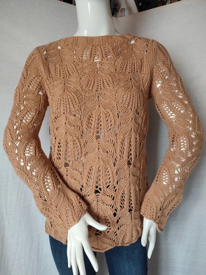 Pull en maille ajourée