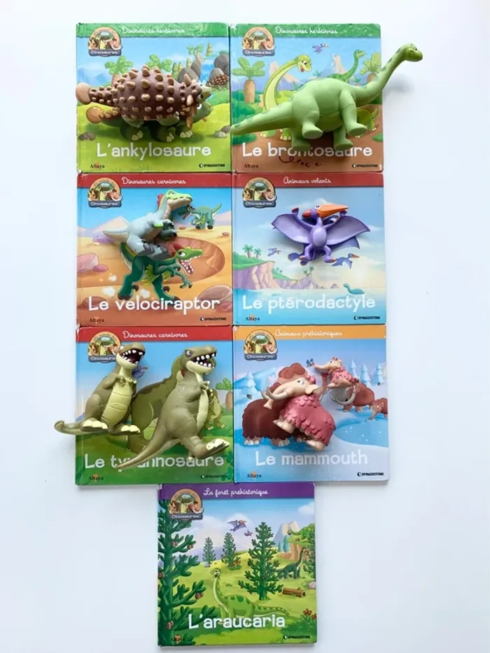 📚 livres avec figurines le monde des dinosaures. altaya De agostini - photo numéro 5