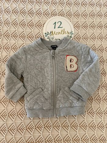 Veste zippee 12 mois