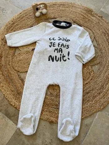 Pyjama velours 18 mois