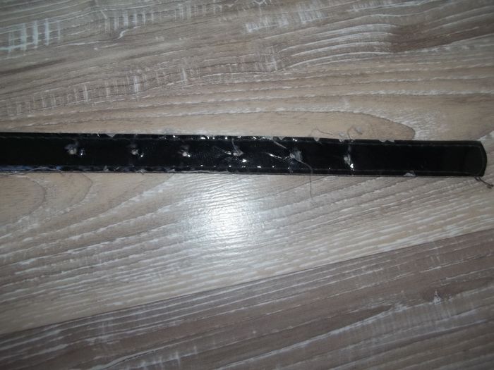 Ceinture noire vernis (70 cm) - photo numéro 3