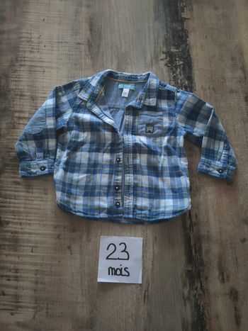 Chemise a carreaux bébé garçon 23 mois obaïbi