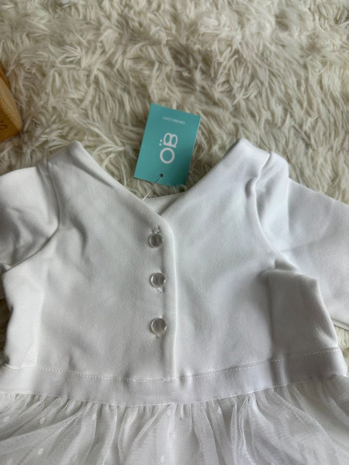Robe de cérémonie blanche Obaibi taille 3 mois - photo numéro 4