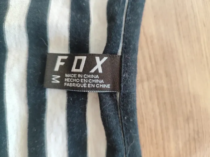 Débardeur Fox Rayé Noir et Blanc, Taille M - Style Marin Tendance et Confortable ! - photo numéro 5