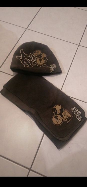 Ensemble écharpe + bonnet 54cm