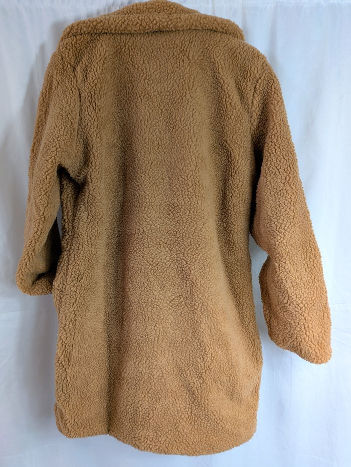Manteau long femme marron / beige S doux - photo numéro 2