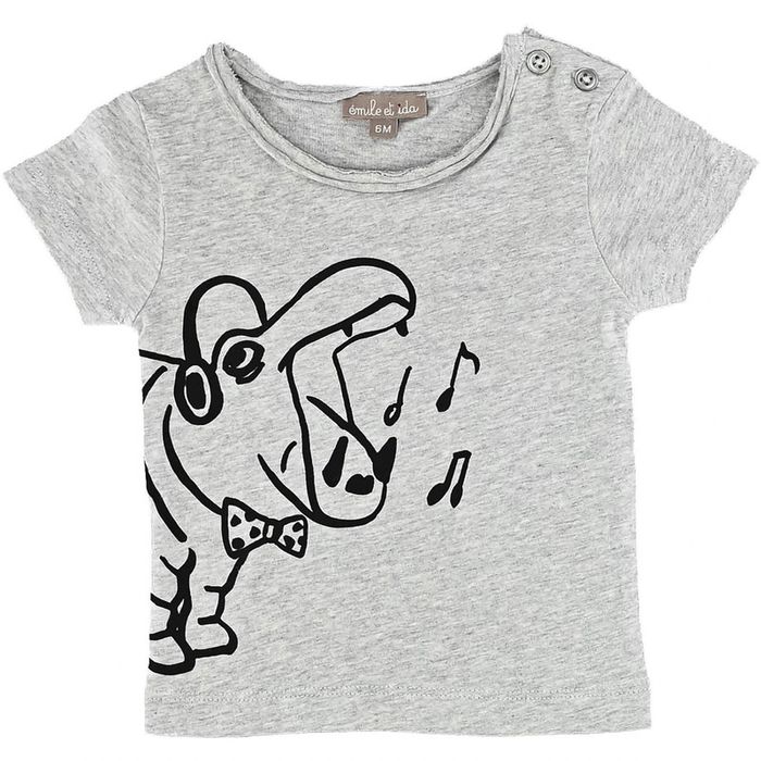 T-Shirt à manches courtes 6 mois en coton Émile et Ida