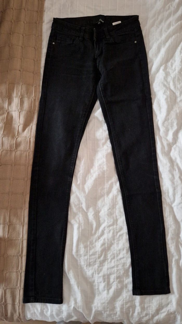 Lot de 2 jeans slim noir - photo numéro 3