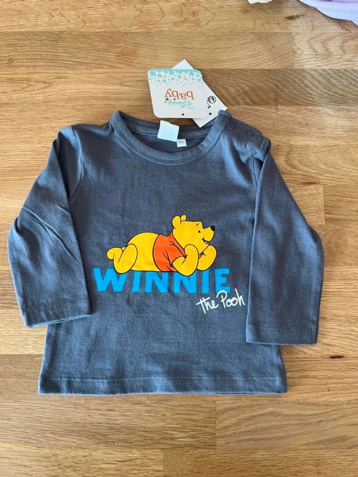 tee shirt manche longue winnie l'ourson disney