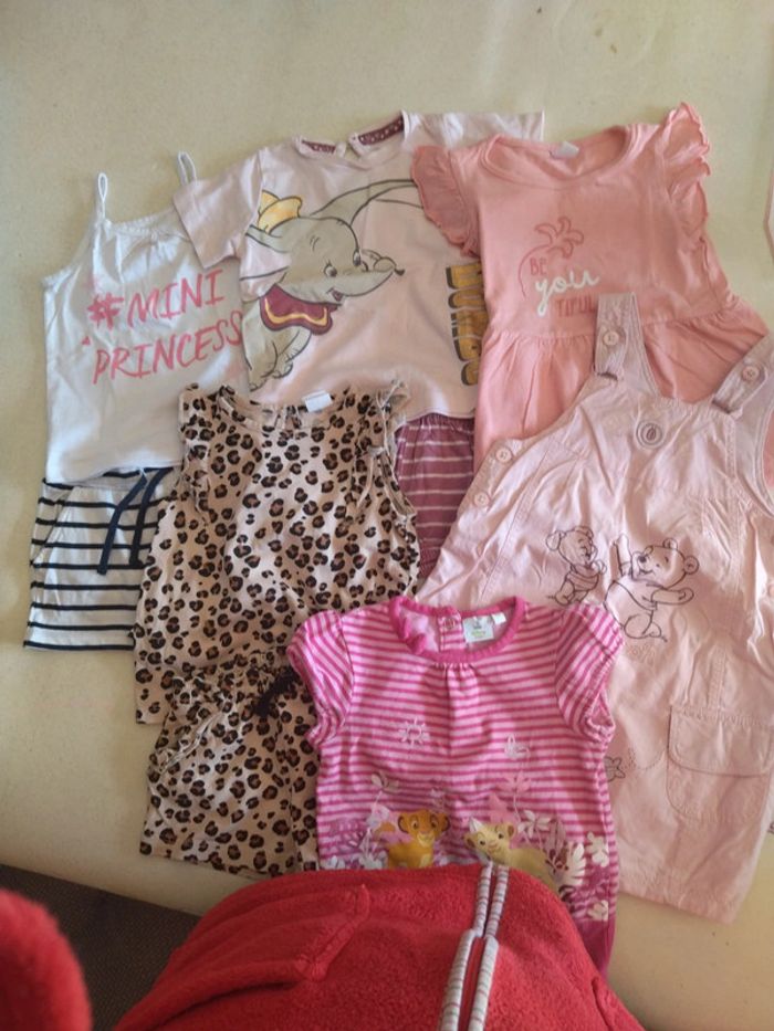 Lot de 6 vêtements bébé fille de 6/9 mois