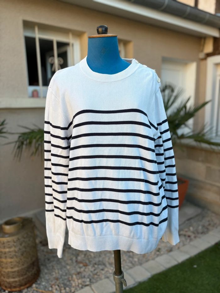 Pull Jules - à rayures - taille XL/42 - en très bon état