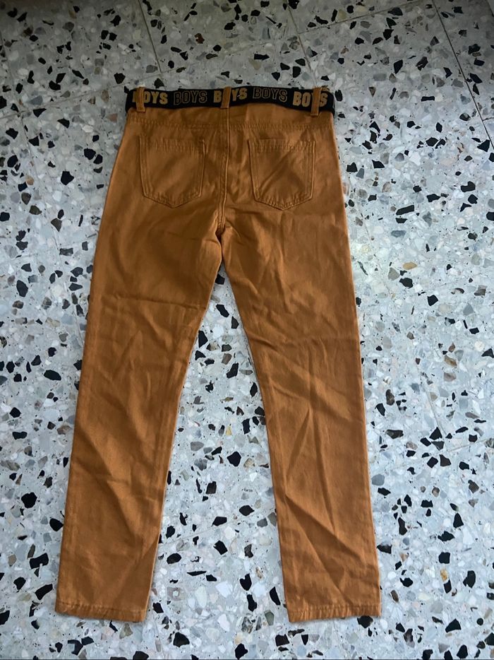 Pantalon camel avec ceinture - photo numéro 3