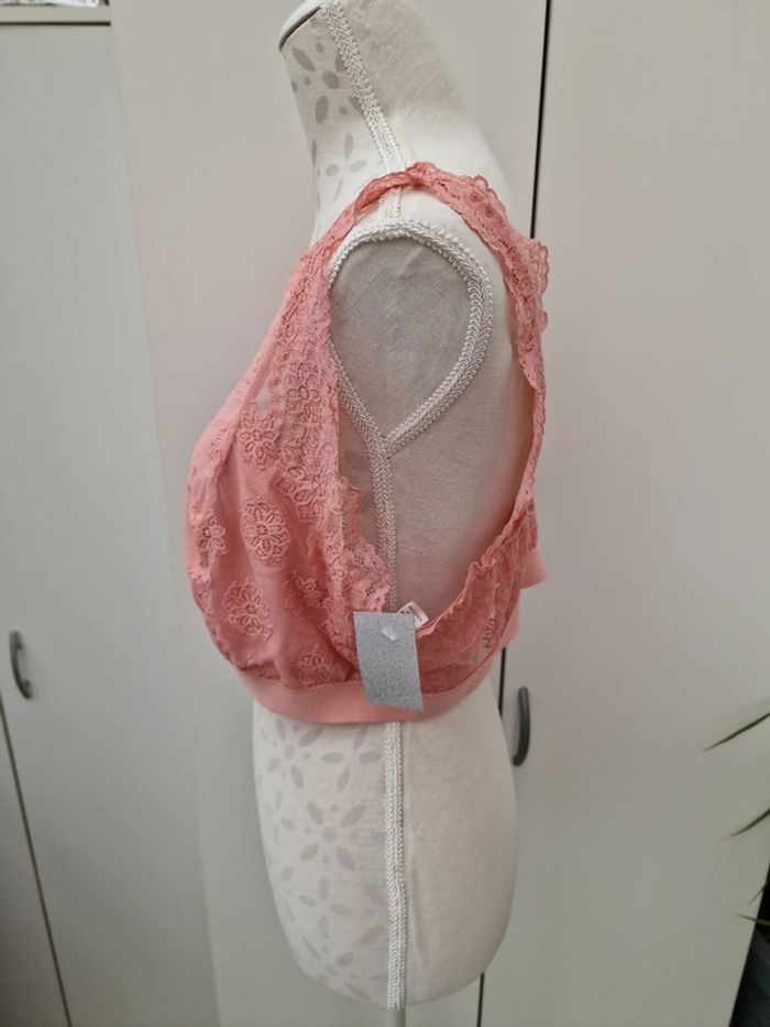 Soutien Gorge Brassiere Dentelle Rose - photo numéro 3