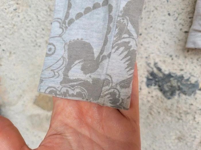 Joli tee-shirt manches longues Desigual, crème et tons roses, 7/8 ans - photo numéro 7