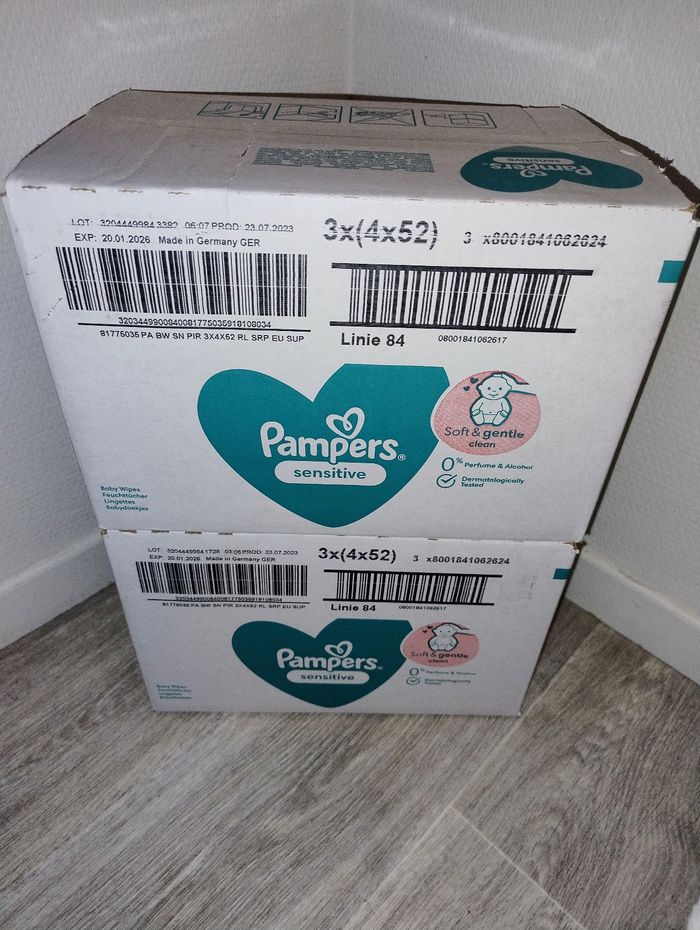 Lingettes Pampers sensitive