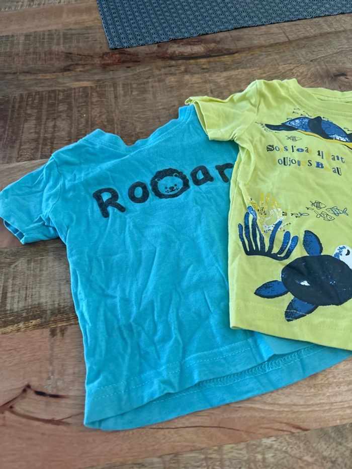 Lot 2 t shirt taille 6 mois - photo numéro 3