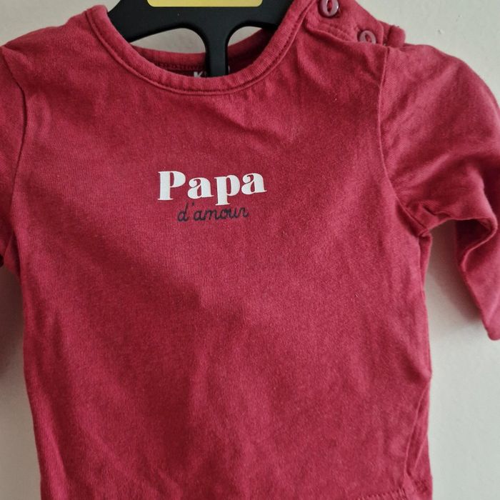 3 mois ensemble papa d amour kiabi - photo numéro 2