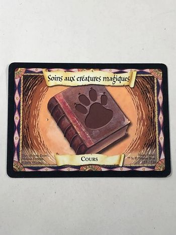 Soin aux créatures magiques carte Harry potter