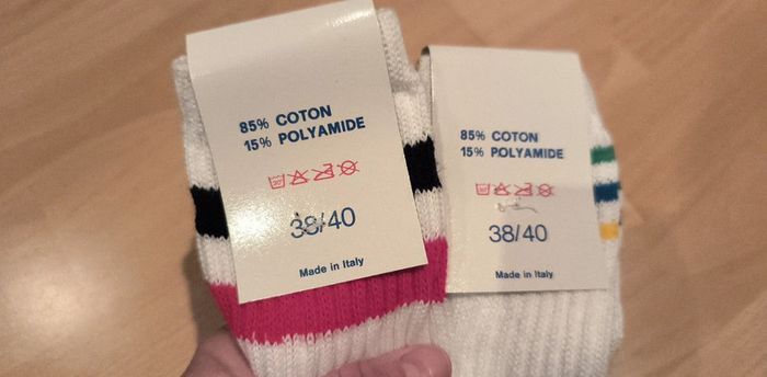 Lot de deux paires de chaussettes neuves pointure 38-40 - photo numéro 2