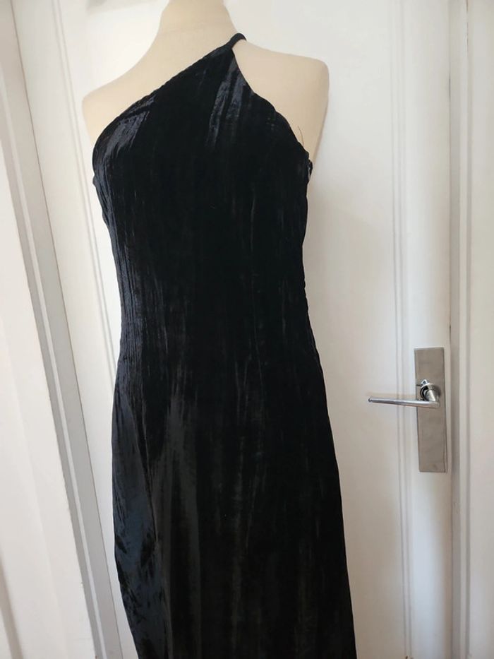 Robe longue velours Mango - photo numéro 3