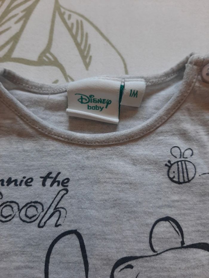 Tee-shirt Winnie l'ourson 1mois - photo numéro 2