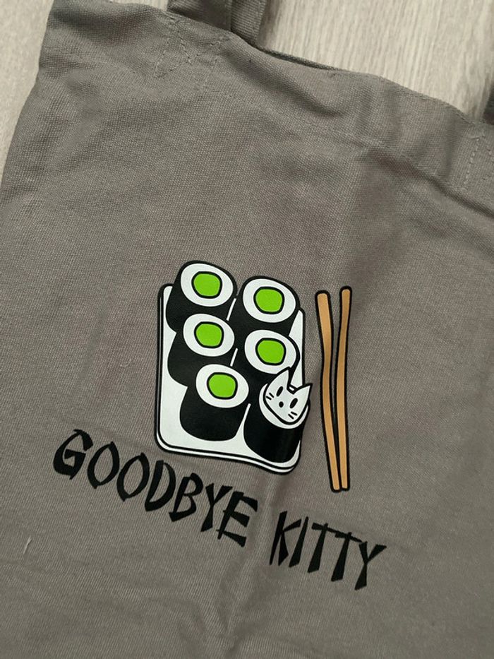Sac shopping tote Bag Goodbye Kitty Stupid factory Neuf - photo numéro 2