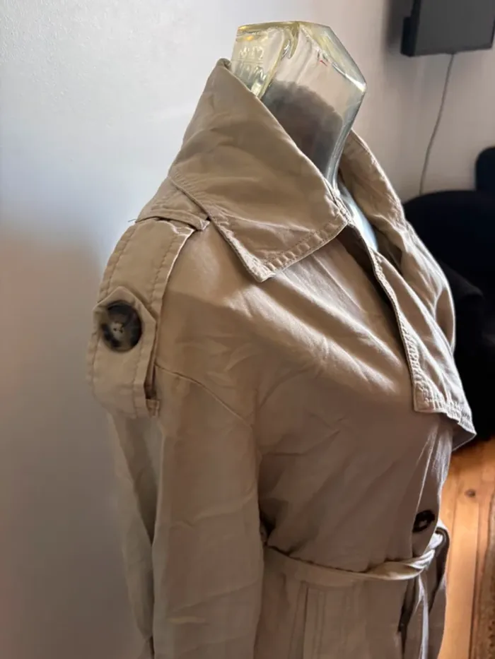 Imperméable esprit beige taille M - photo numéro 9