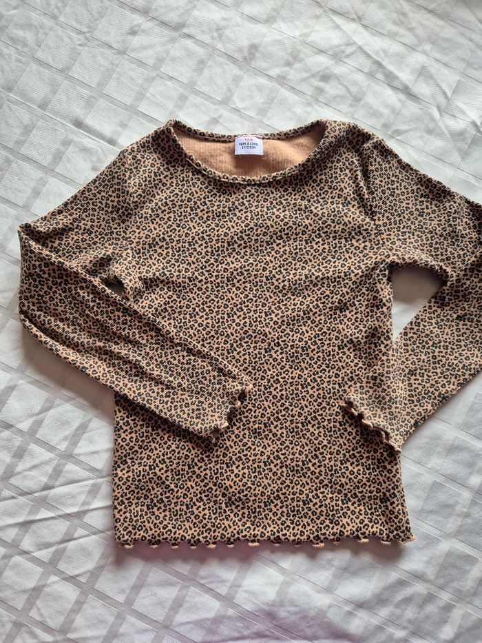 Tee-shirt à manches longues 8 ans léopard