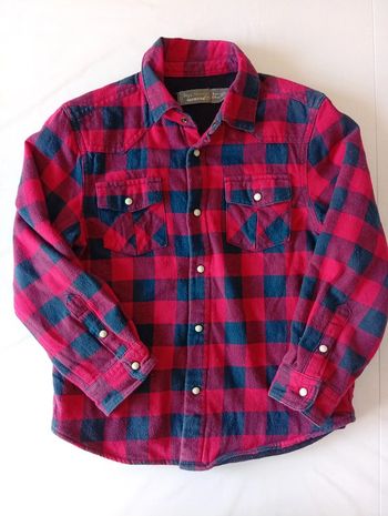 Chemise doublée polaire enfant